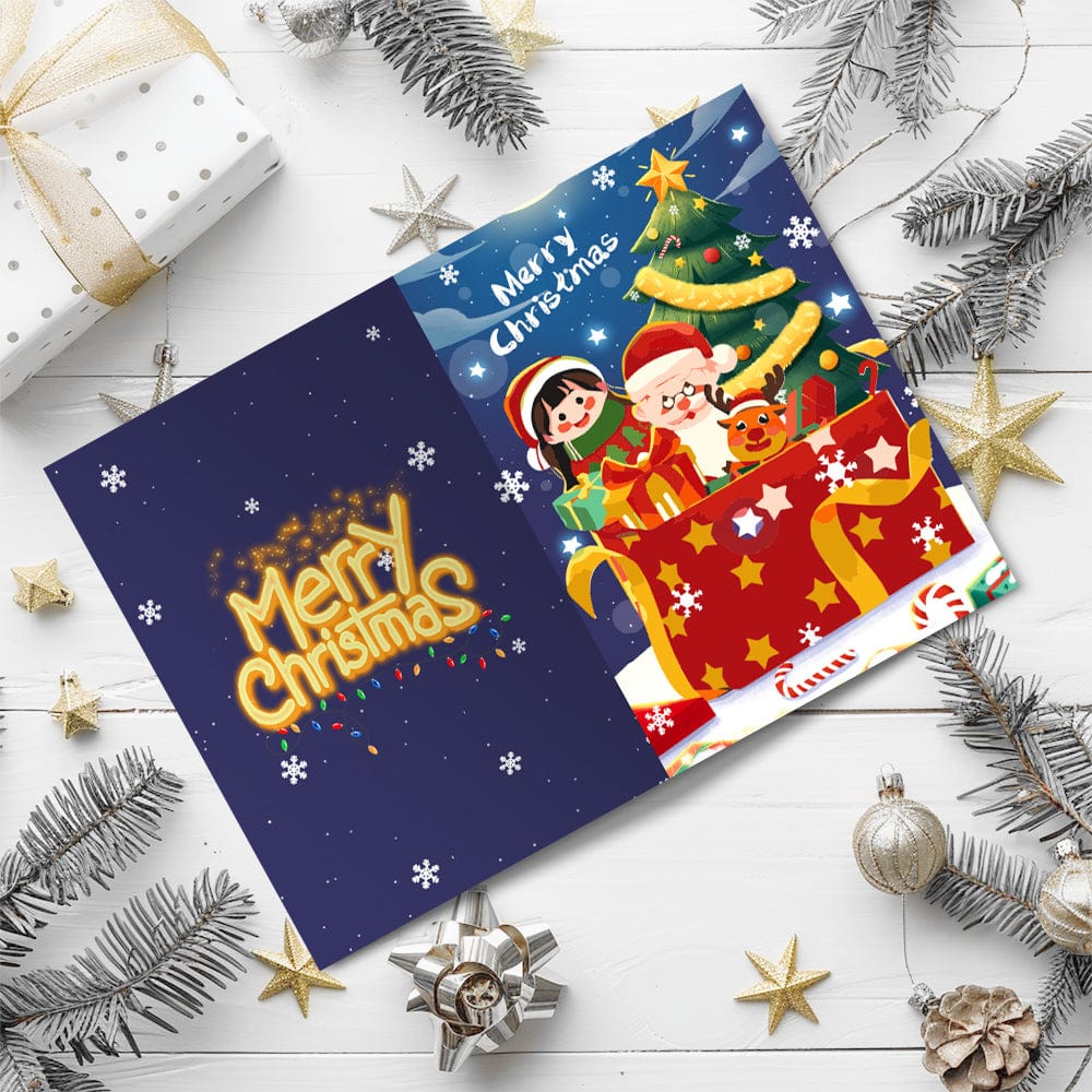 "Christmas card-6Pcs" Series by DIYArtCool #02 | Paint by Numbers(25.8cm*18cm)