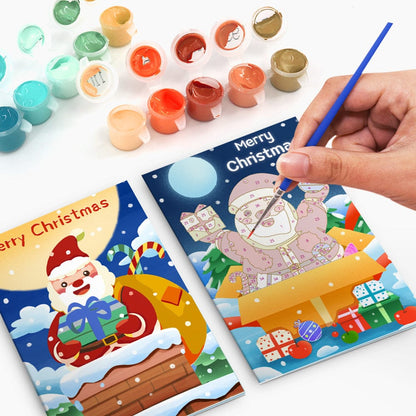 "Christmas card-6Pcs" Series by DIYArtCool #02 | Paint by Numbers(25.8cm*18cm)