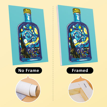 6 Mini Paintings – Bloom in a Bottle Set (5.9” x 7.9” / 15 x 20 cm)