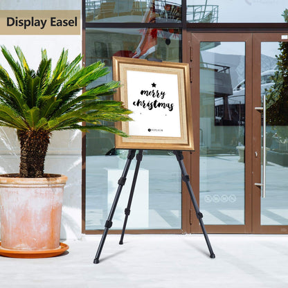 Portable foldable metal easel