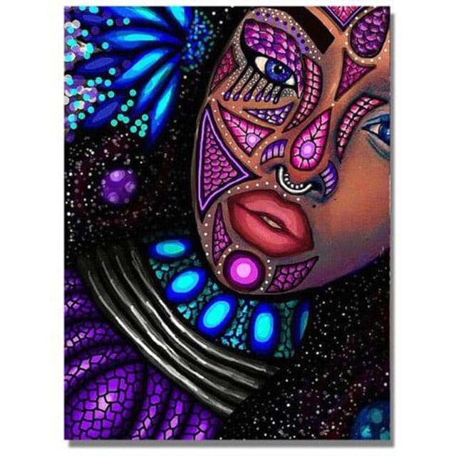 ArtVibe™ DIY Painting By Numbers - African Woman(16"x20" / 40x50cm) - ArtVibe Paint by Numbers