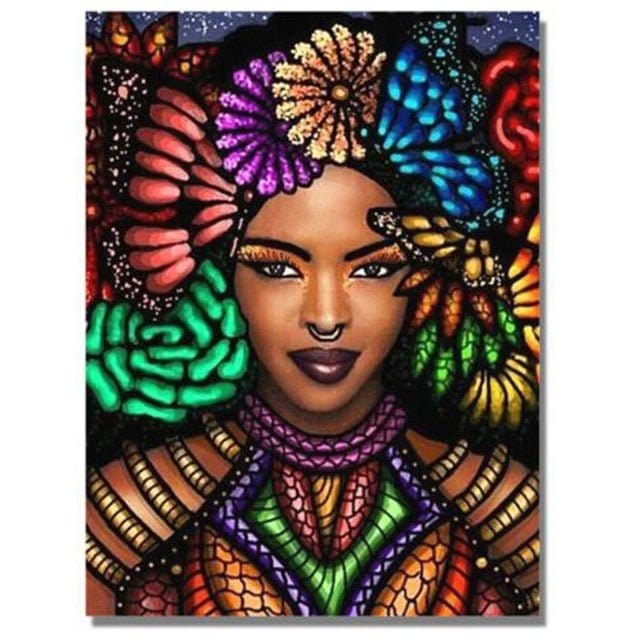 ArtVibe™ DIY Painting By Numbers - African Woman(16"x20" / 40x50cm) - ArtVibe Paint by Numbers