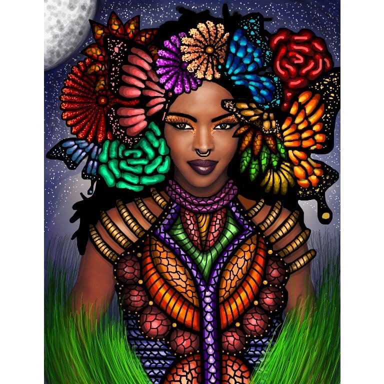 ArtVibe™ DIY Painting By Numbers - African Woman(16"x20" / 40x50cm) - ArtVibe Paint by Numbers