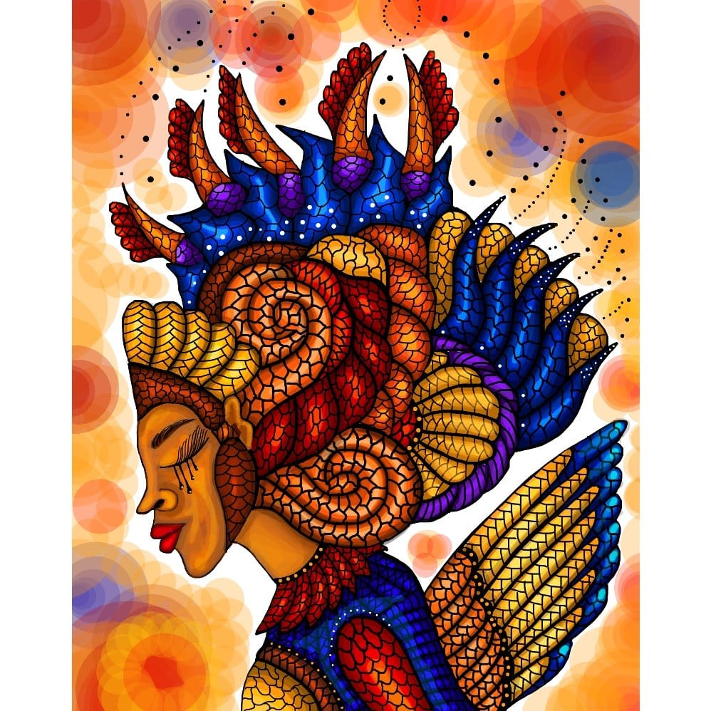 ArtVibe™ DIY Painting By Numbers - African Woman(16"x20" / 40x50cm) - ArtVibe Paint by Numbers