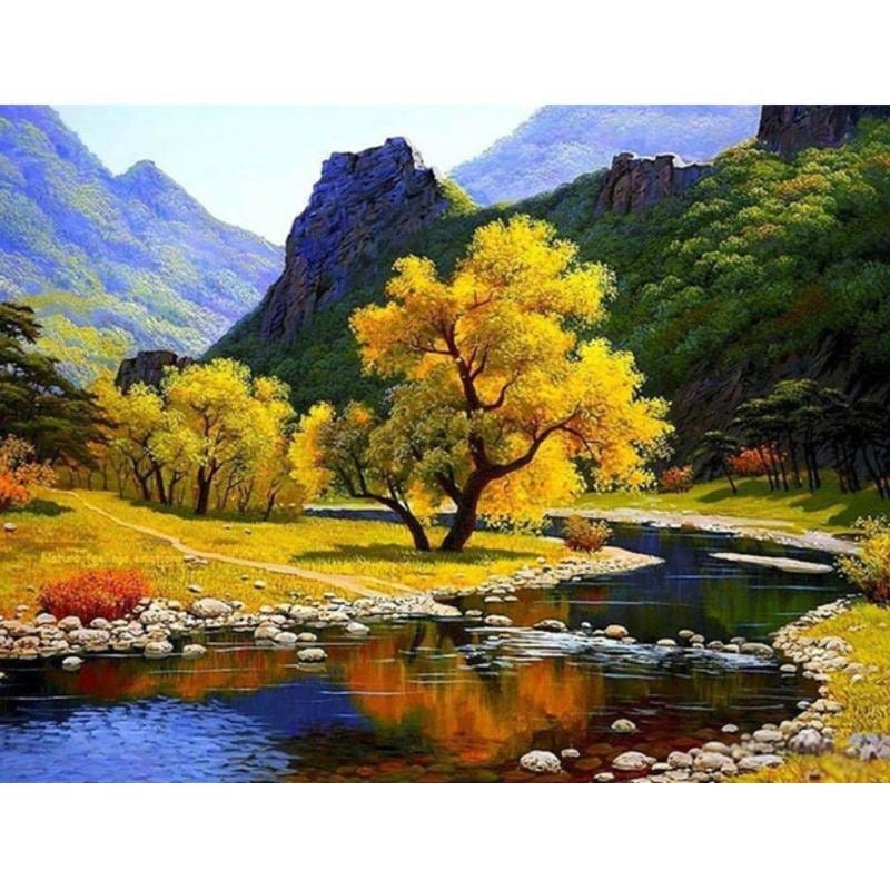 ArtVibe™ DIY Painting By Numbers - Beautiful Scenery (16"x20" / 40x50cm) - ArtVibe Paint by Numbers