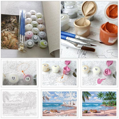 ArtVibe™ DIY Painting By Numbers - Beautiful Scenery (16"x20" / 40x50cm) - ArtVibe Paint by Numbers