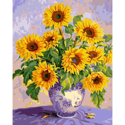 ArtVibe™ DIY Painting By Numbers - Beautiful Sunflower (16"x20" / 40x50cm) - ArtVibe Paint by Numbers