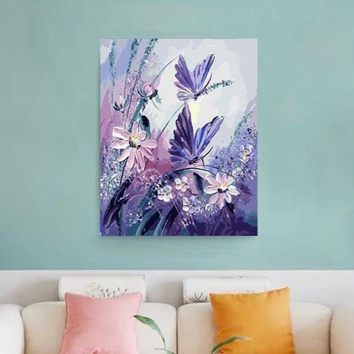 ArtVibe™ DIY Painting By Numbers - Butterflies (16"x20" / 40x50cm) - ArtVibe Paint by Numbers