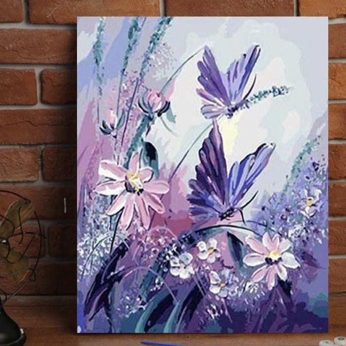 ArtVibe™ DIY Painting By Numbers - Butterflies (16"x20" / 40x50cm) - ArtVibe Paint by Numbers