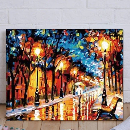 ArtVibe™ DIY Painting By Numbers - City Street (16"x20" / 40x50cm) - ArtVibe Paint by Numbers