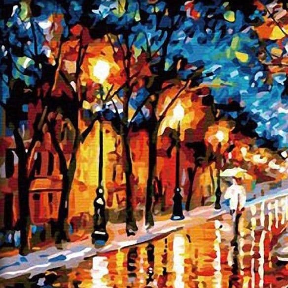 ArtVibe™ DIY Painting By Numbers - City Street (16"x20" / 40x50cm) - ArtVibe Paint by Numbers