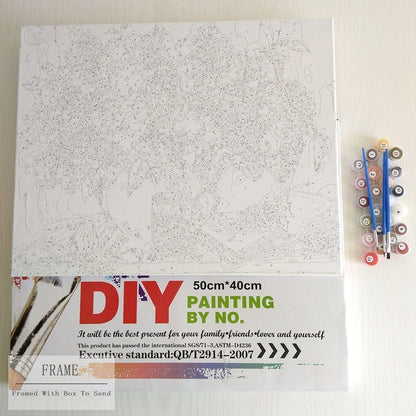 ArtVibe™ DIY Painting By Numbers - Cottage(16"x20" / 40x50cm) - ArtVibe Paint by Numbers