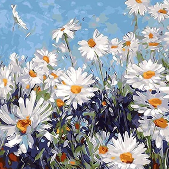 ArtVibe™ DIY Painting By Numbers - Daisies (16"x20" / 40x50cm) - ArtVibe Paint by Numbers