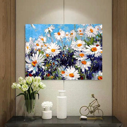 ArtVibe™ DIY Painting By Numbers - Daisies (16"x20" / 40x50cm) - ArtVibe Paint by Numbers