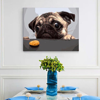 ArtVibe™ DIY Painting By Numbers - Dog And Cake (16"x20" / 40x50cm) - ArtVibe Paint by Numbers