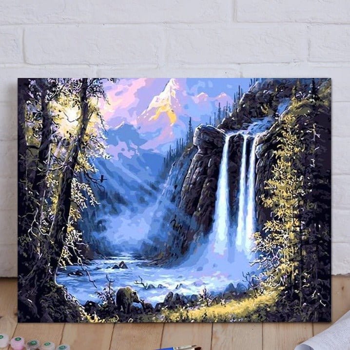 ArtVibe™ DIY Painting By Numbers - Fairyland Waterfall (16"x20" / 40x50cm) - ArtVibe Paint by Numbers