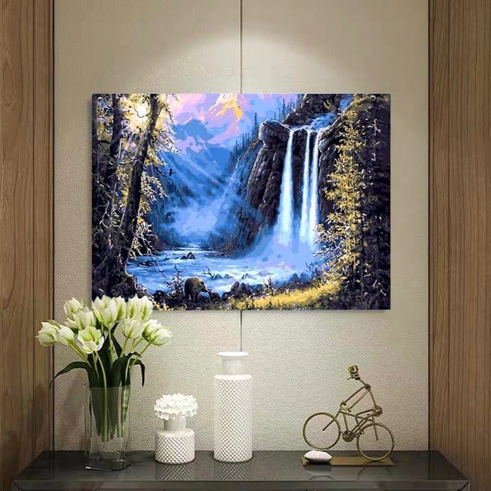 ArtVibe™ DIY Painting By Numbers - Fairyland Waterfall (16"x20" / 40x50cm) - ArtVibe Paint by Numbers