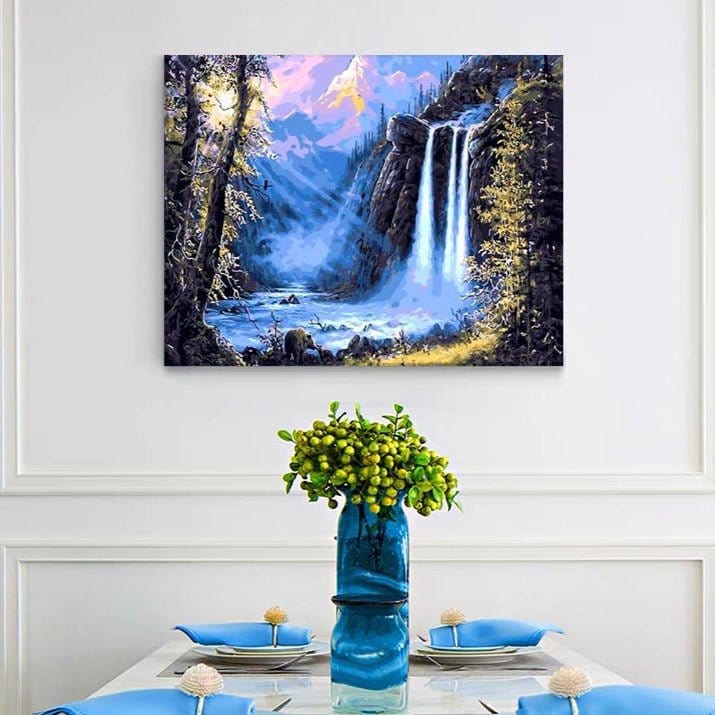 ArtVibe™ DIY Painting By Numbers - Fairyland Waterfall (16"x20" / 40x50cm) - ArtVibe Paint by Numbers