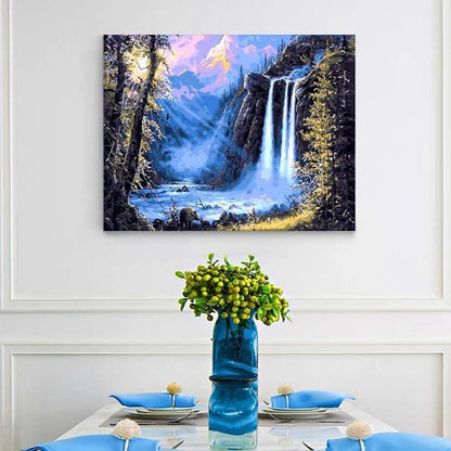 ArtVibe™ DIY Painting By Numbers - Fairyland Waterfall (16"x20" / 40x50cm) - ArtVibe Paint by Numbers