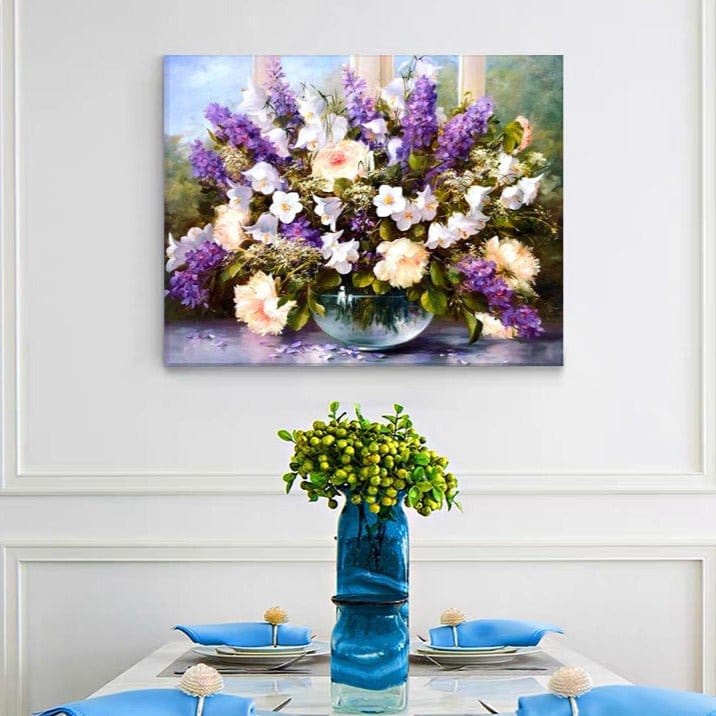 ArtVibe™ DIY Painting By Numbers - Flower (16"x20" / 40x50cm) - ArtVibe Paint by Numbers