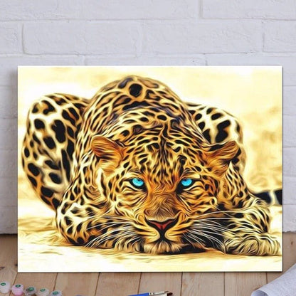 ArtVibe™ DIY Painting By Numbers - Leopard (16"x20" / 40x50cm) - ArtVibe Paint by Numbers