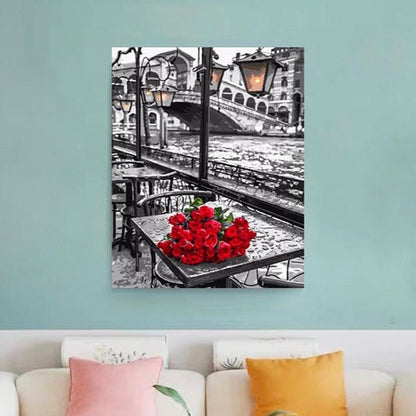 ArtVibe™ DIY Painting By Numbers - Red Roses (16"x20" / 40x50cm) - ArtVibe Paint by Numbers