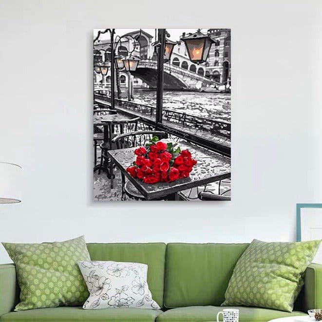 ArtVibe™ DIY Painting By Numbers - Red Roses (16"x20" / 40x50cm) - ArtVibe Paint by Numbers