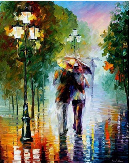 ArtVibe™ DIY Painting By Numbers - Romantic Lovers (16"x20" / 40x50cm) - ArtVibe Paint by Numbers