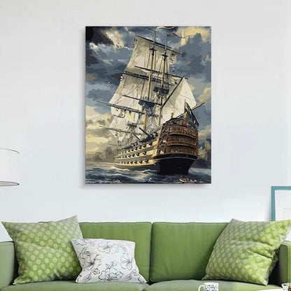 ArtVibe™ DIY Painting By Numbers - Sailing Boat (16"x20" / 40x50cm) - ArtVibe Paint by Numbers