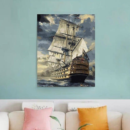 ArtVibe™ DIY Painting By Numbers - Sailing Boat (16"x20" / 40x50cm) - ArtVibe Paint by Numbers