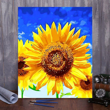 ArtVibe™ DIY Painting By Numbers -Sunflowers (16"x20" / 40x50cm) - ArtVibe Paint by Numbers