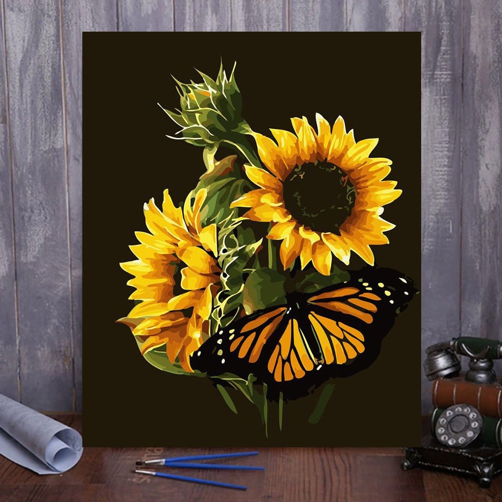 ArtVibe™ DIY Painting By Numbers -Sunflowers (16"x20" / 40x50cm) - ArtVibe Paint by Numbers