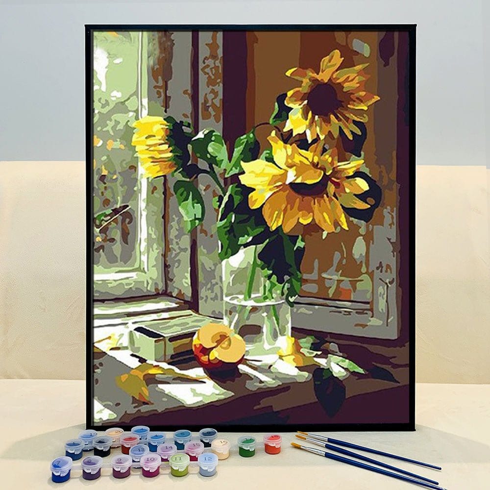 ArtVibe™ DIY Painting By Numbers -Sunflowers (16"x20" / 40x50cm) - ArtVibe Paint by Numbers