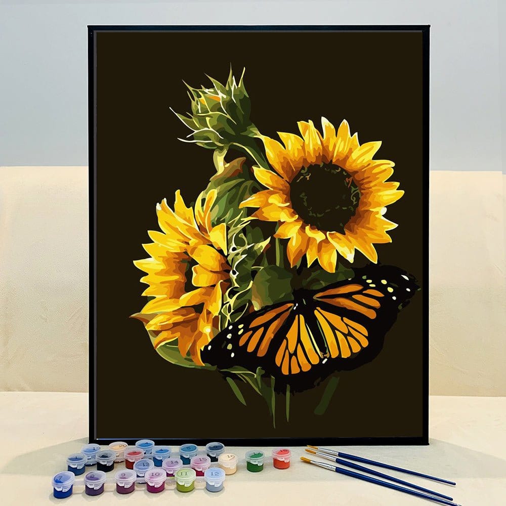 ArtVibe™ DIY Painting By Numbers -Sunflowers (16"x20" / 40x50cm) - ArtVibe Paint by Numbers