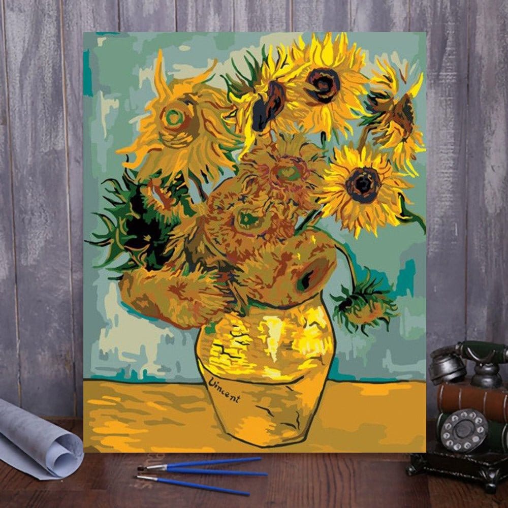 ArtVibe™ DIY Painting By Numbers -Sunflowers (16"x20" / 40x50cm) - ArtVibe Paint by Numbers