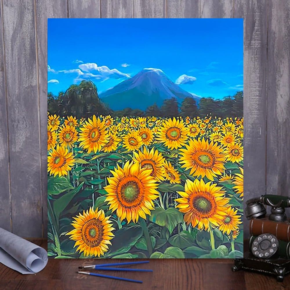 ArtVibe™ DIY Painting By Numbers -Sunflowers (16"x20" / 40x50cm) - ArtVibe Paint by Numbers