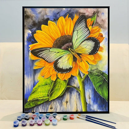 ArtVibe™ DIY Painting By Numbers -Sunflowers (16"x20" / 40x50cm) - ArtVibe Paint by Numbers