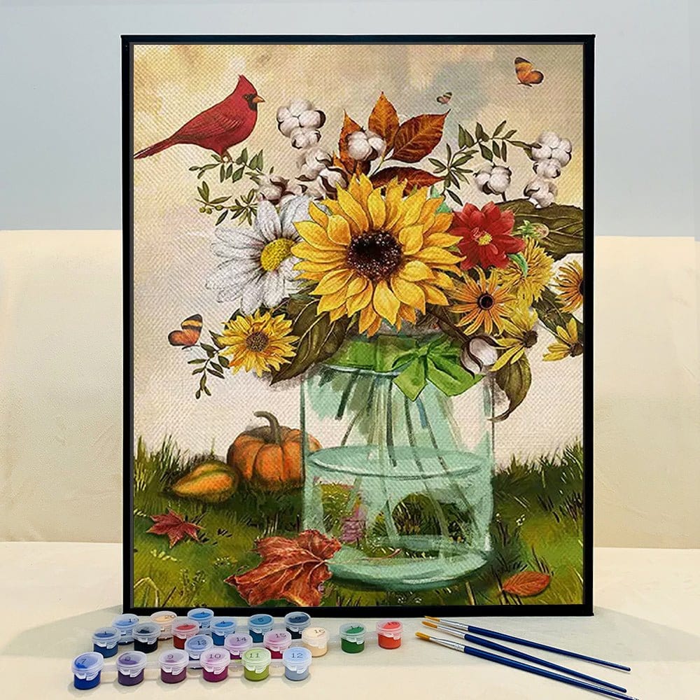 ArtVibe™ DIY Painting By Numbers -Sunflowers (16"x20" / 40x50cm) - ArtVibe Paint by Numbers