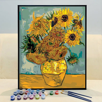 ArtVibe™ DIY Painting By Numbers -Sunflowers (16"x20" / 40x50cm) - ArtVibe Paint by Numbers