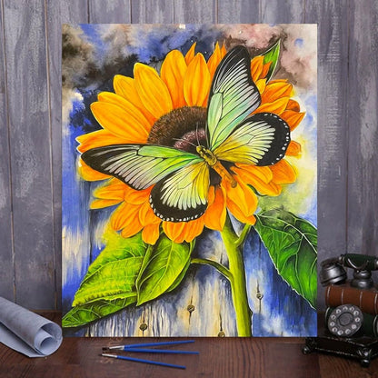 ArtVibe™ DIY Painting By Numbers -Sunflowers (16"x20" / 40x50cm) - ArtVibe Paint by Numbers