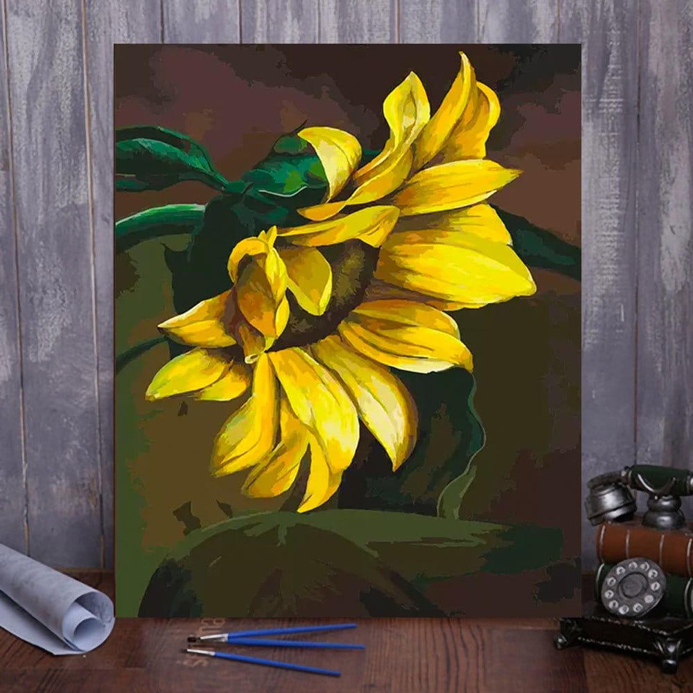 ArtVibe™ DIY Painting By Numbers -Sunflowers (16"x20" / 40x50cm) - ArtVibe Paint by Numbers