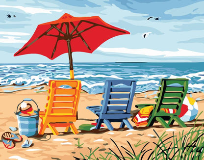 ArtVibe™ DIY Painting By Numbers - Vacation (16"x20" / 40x50cm) - ArtVibe Paint by Numbers