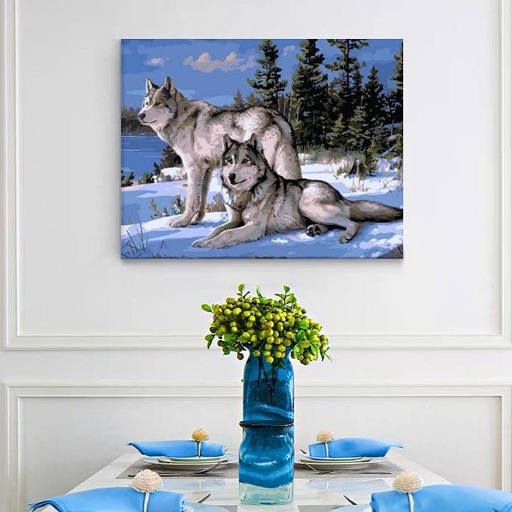 ArtVibe™ DIY Painting By Numbers - Wolf (16"x20" / 40x50cm) - ArtVibe Paint by Numbers