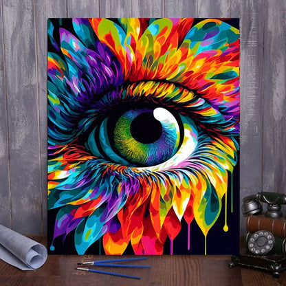 ArtVibe™ Mystical Eyes Collection (EXCLUSIVE) - Blooming Vision (16"x20") - ArtVibe Paint by Numbers