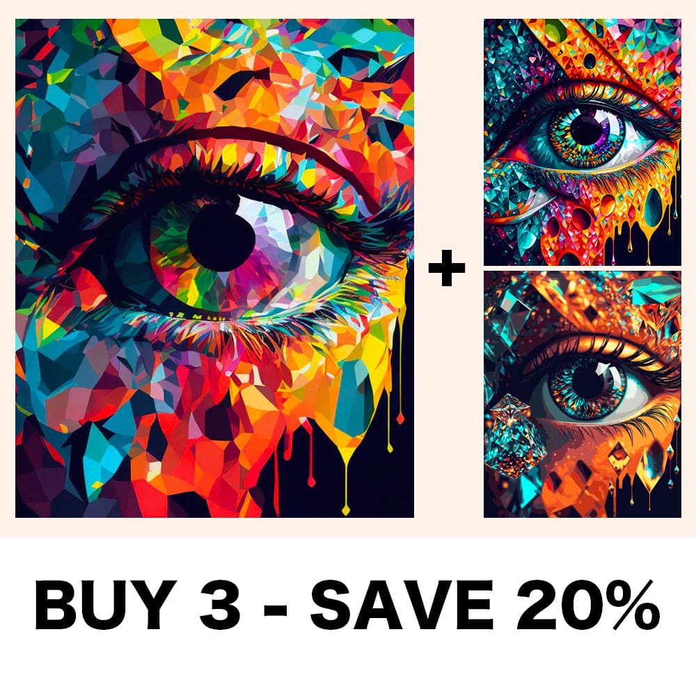 ArtVibe™ Mystical Eyes Collection (EXCLUSIVE) - Diamond Gaze (16"x20") - ArtVibe Paint by Numbers