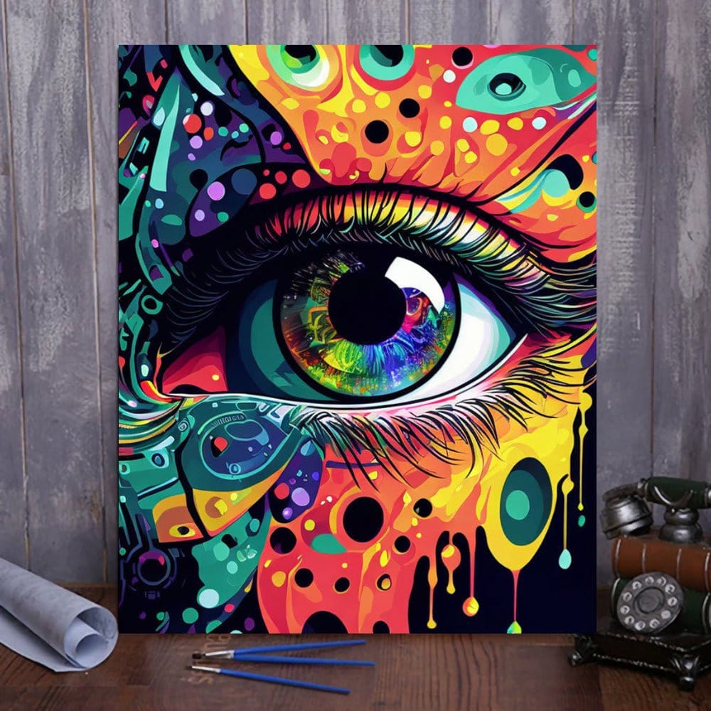 ArtVibe™ Mystical Eyes Collection (EXCLUSIVE) - Futuristic Fascination (16"x20") - ArtVibe Paint by Numbers