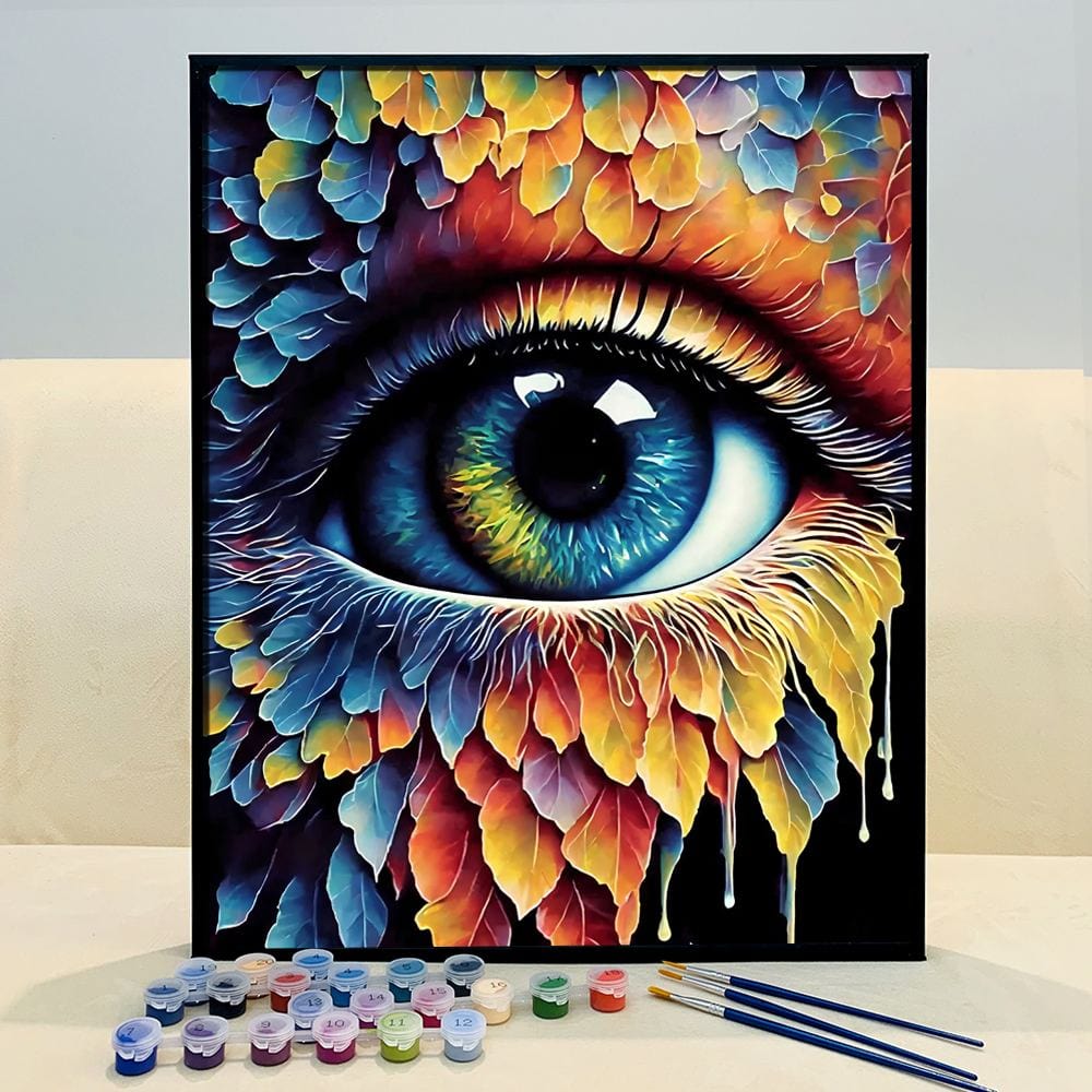 ArtVibe™ Mystical Eyes Collection (EXCLUSIVE) - Leafy Vision (16"x20") - ArtVibe Paint by Numbers