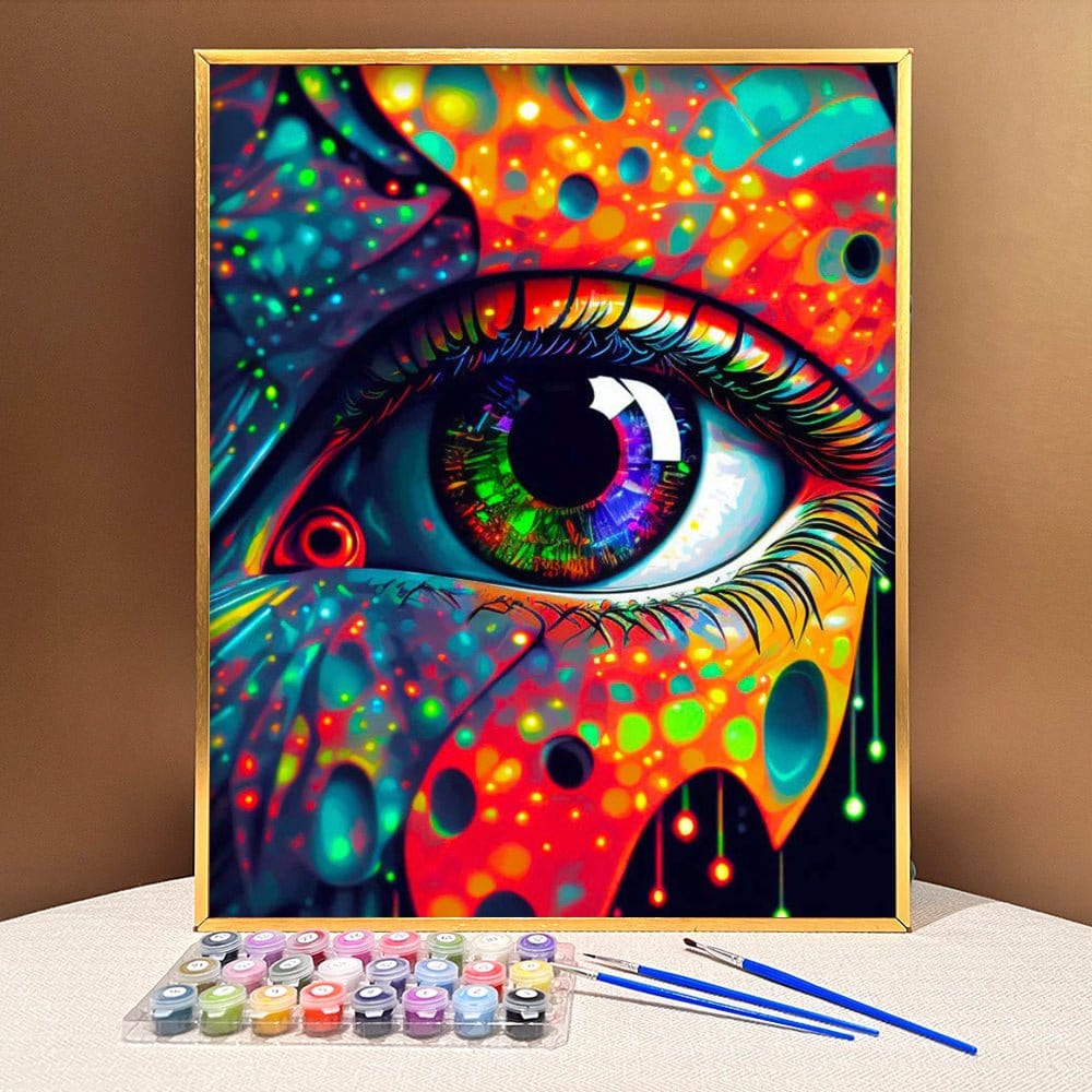 ArtVibe™ Mystical Eyes Collection (EXCLUSIVE) - Neon Mysticism (16"x20") - ArtVibe Paint by Numbers