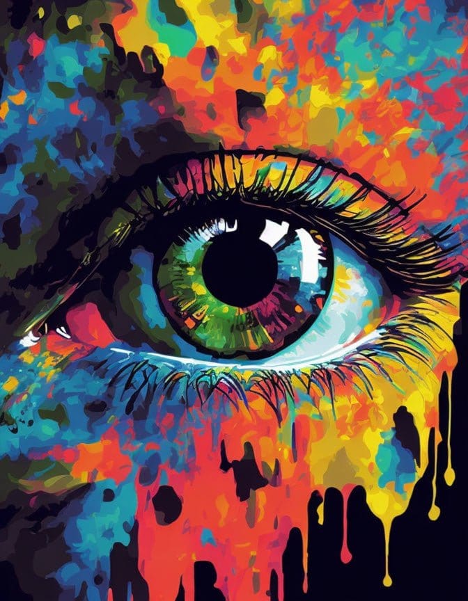 ArtVibe™ Mystical Eyes Collection (EXCLUSIVE) - Rainbow Vision (16"x20") - ArtVibe Paint by Numbers