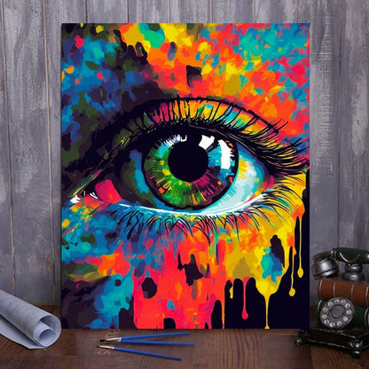 ArtVibe™ Mystical Eyes Collection (EXCLUSIVE) - Rainbow Vision (16"x20") - ArtVibe Paint by Numbers